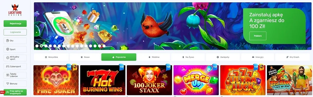 Strona główna LuckyBird Casino