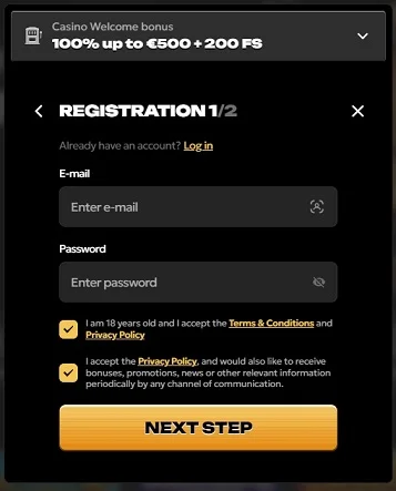 Spinsy casino Rejestracja